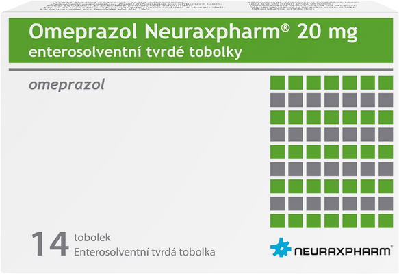 Omeprazol Neuraxpharm 20mg 14 tobolek