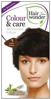 Hairwonder Přírodní dlouhotrvající barva tmavě hnědá 3 100 ml