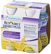 Resource Diabet Plus Vanilka 4 x 200 ml