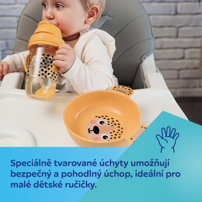 Canpol babies Miska s ušima BabiesBoo žlutá