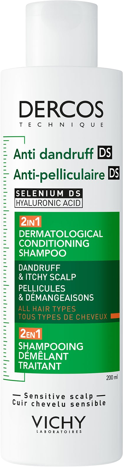 Vichy Dercos šampon a kondicionér na lupy 2v1 200 ml