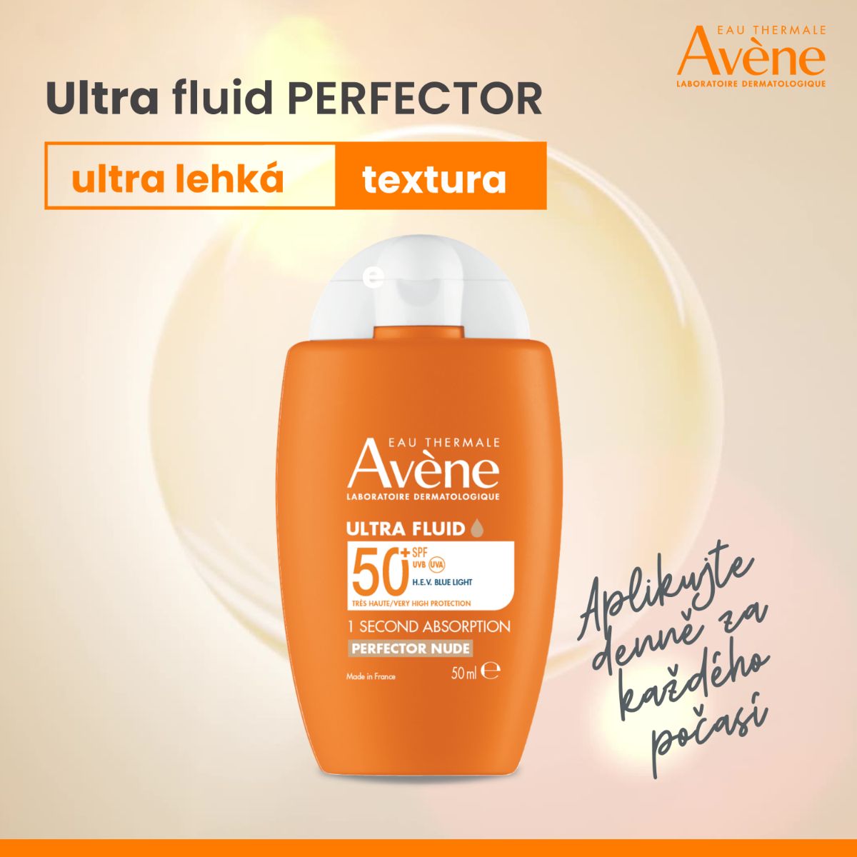 Avène Sun Ultra fluid Perfector SPF50+ 50 ml