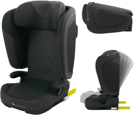 Kinderkraft Autosedačka skládací Unity 2 I-Size (100-150 cm) Black