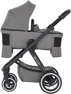 Petite&Mars Kočárek kombinovaný ICON 2v1 Dove Grey LITE RWS + Core Pro i-Size Black Grey + Báze