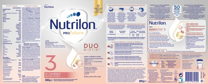 Nutrilon Profutura DUOBIOTIK 3 batolecí mléko 800 g