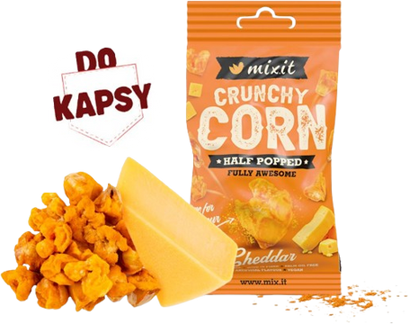 Mixit Crunchy corn do kapsy - Cheddar 40 g