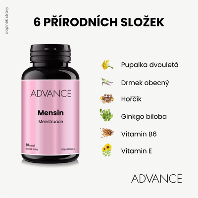 ADVANCE Mensin - menstruace 60 kapslí