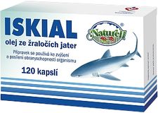 Naturell Iskial olej ze žraločích jater 120 kapslí
