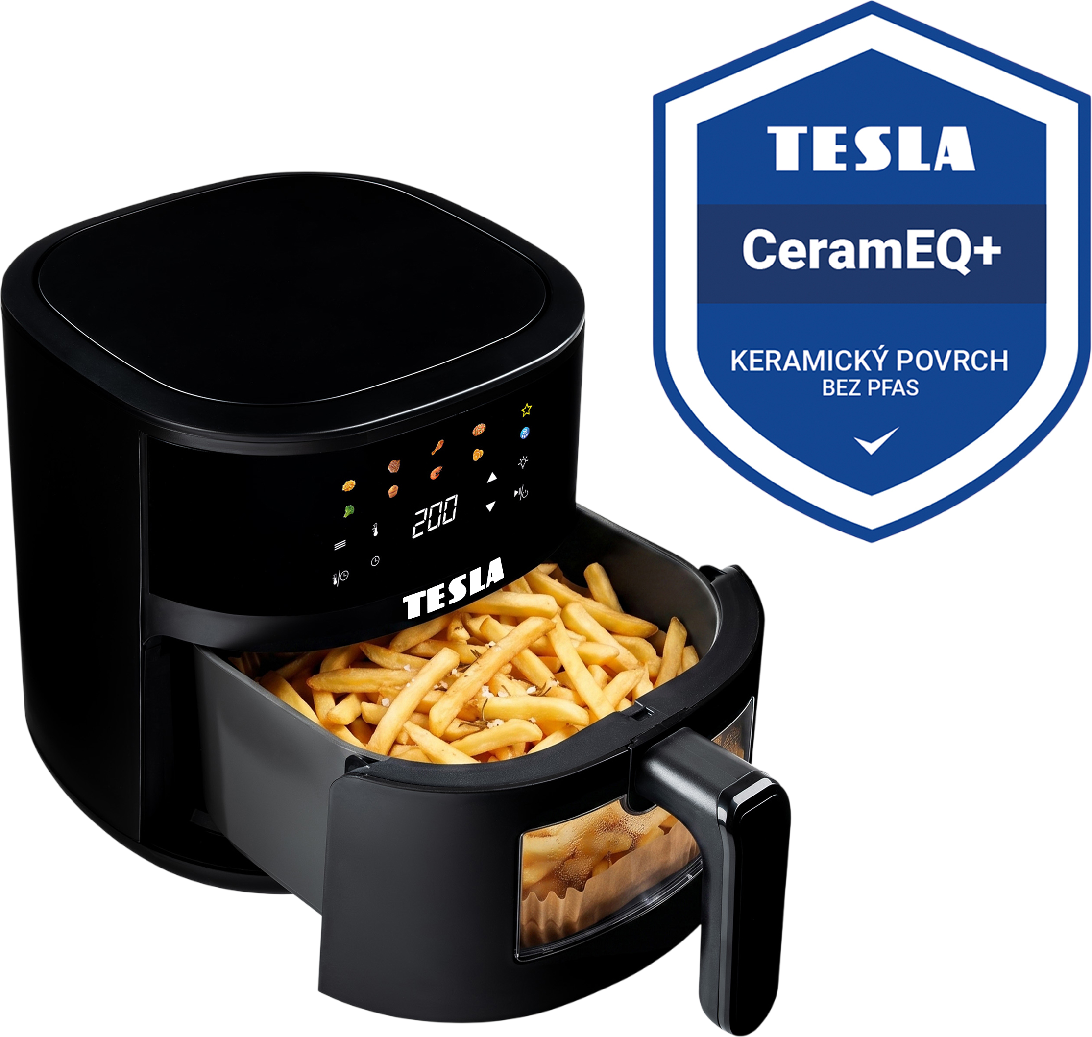 Tesla AirCook Q45 Pro-multifunkční digitální horkovzdušná fritéza