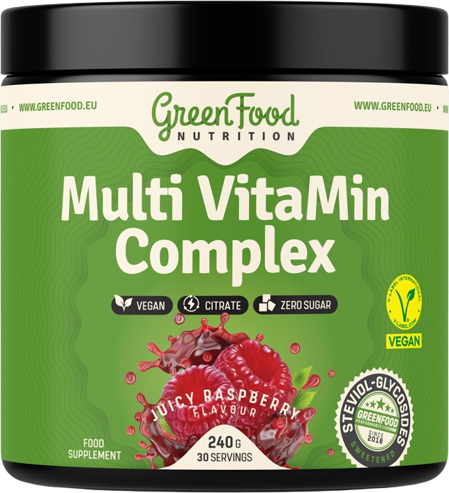GreenFood Nutrition VitaMin Complex, juicy raspberry 240 g
