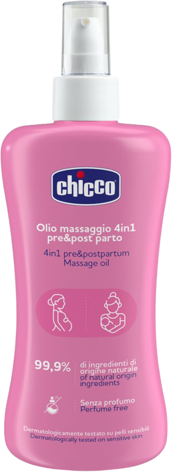 Chicco Olej masážní před a po porodu 4v1, 200 ml