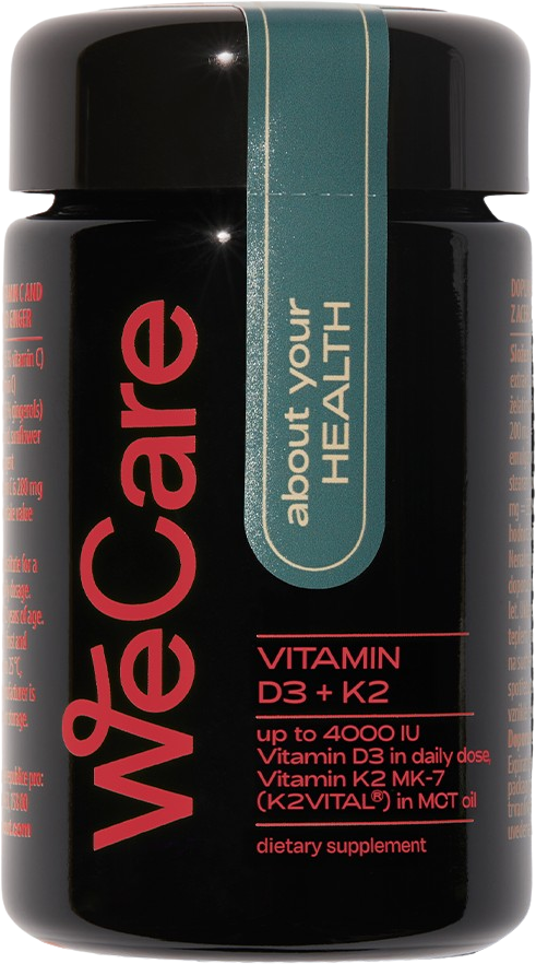 WeCare About your Health VITAMIN D3+K2 120 kapslí