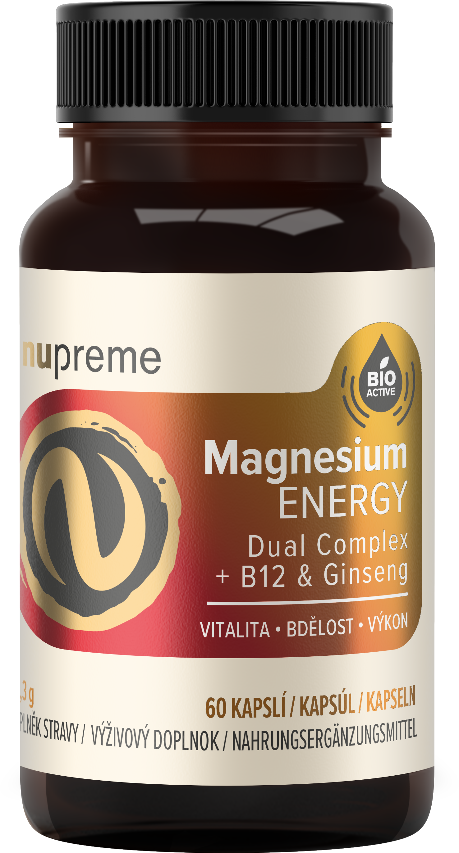 Nupreme Magnesium ENERGY 60 kapslí