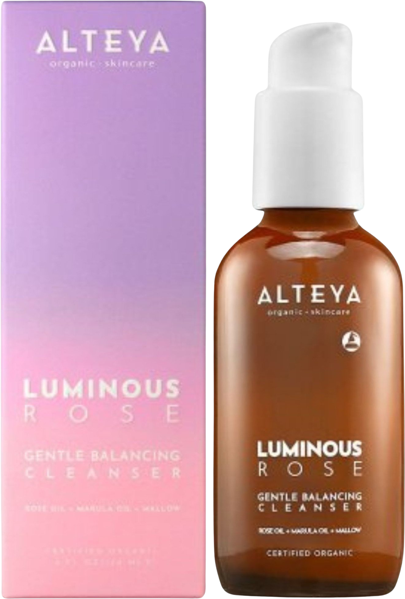 Alteya Organics Luminous Rose, Jemně harmonizující pleťové mléko 200 ml
