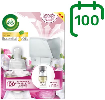 Airwick Elektrický osvěžovač vzduchu s náplní Jemný satén a měsíční lilie 19 ml