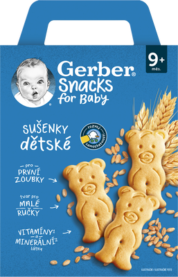 Gerber Snacks dětské sušenky 180 g