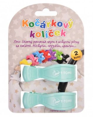 T-Tomi Kočárkové kolíčky pastel mint 2 ks