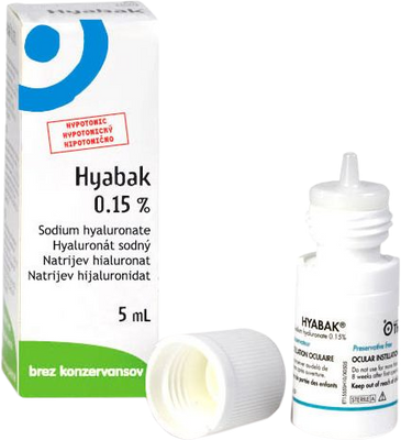 Hyabak 0.15% oční kapky 5 ml