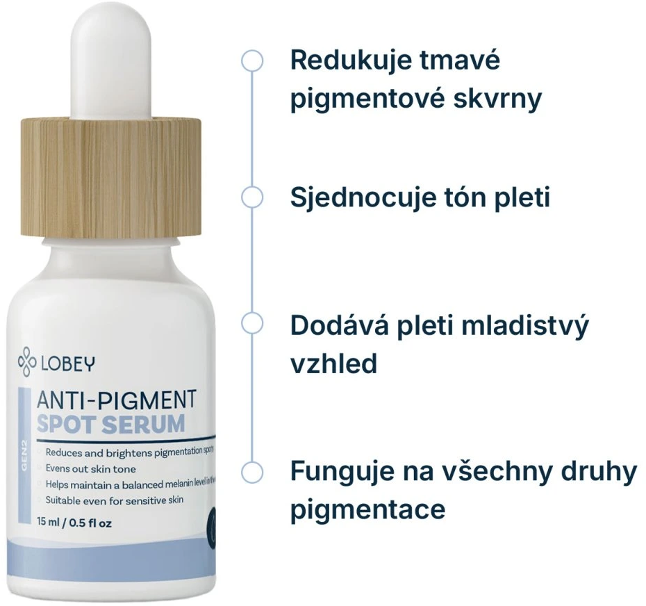Lobey Lokální sérum na pigmentové skvrny 15 ml