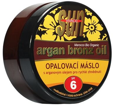 Sun Vital Sun Vivaco SUN Bronz Opalovací máslo SPF 6 s arganovým olejem 200 ml