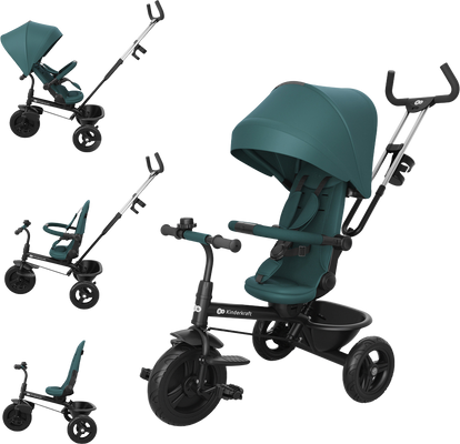 Kinderkraft Tříkolka Aston 2 Plus Green, 9m+
