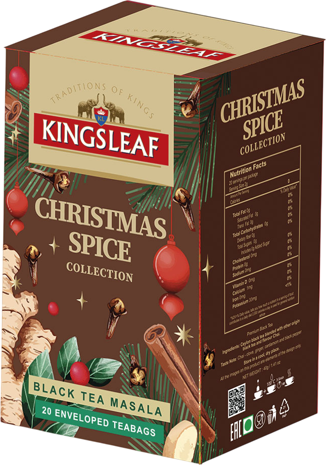 Kingsleaf Xmas Black Masala přebal 20 x 2 g