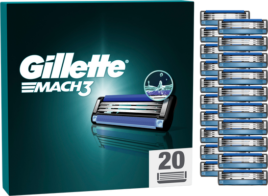 Gillette náhradní holicí hlavice pro muže 20 ks
