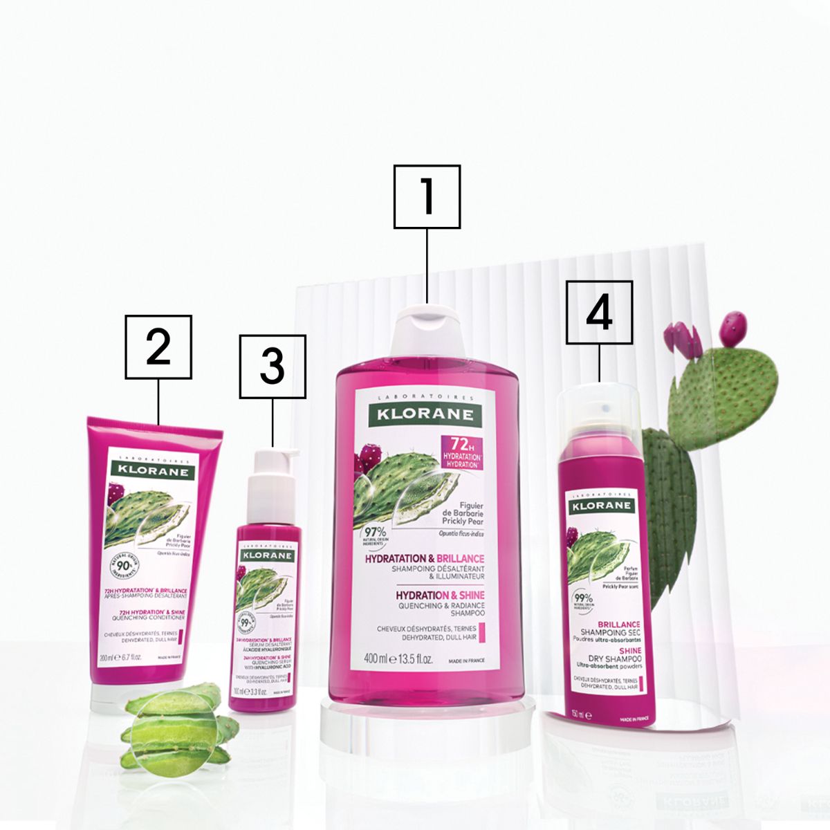 Klorane Hydratační sérum s opuncií a kyselinou hyaluronovou 100 ml