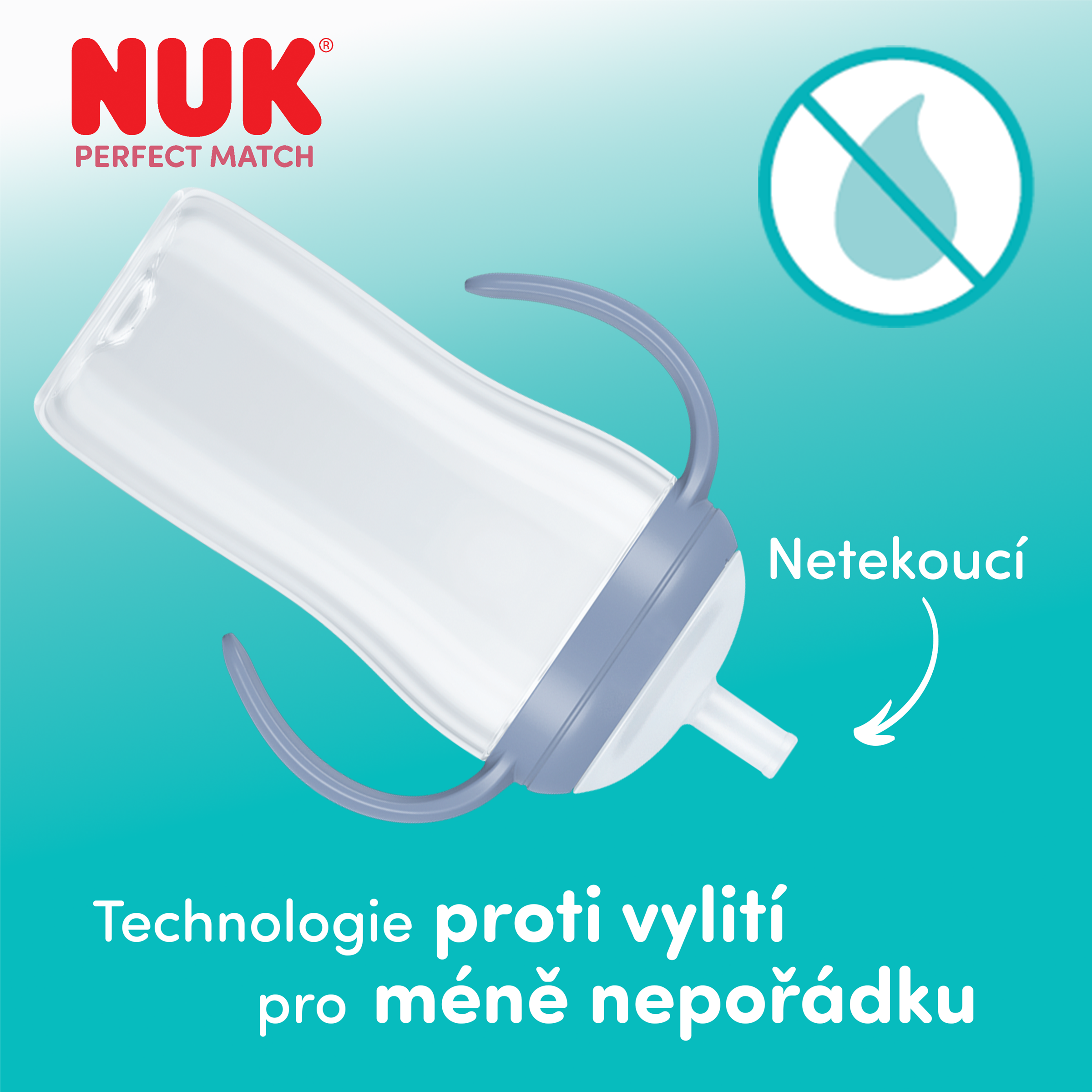Nuk Náhradní brčko Perfect Match 2 ks