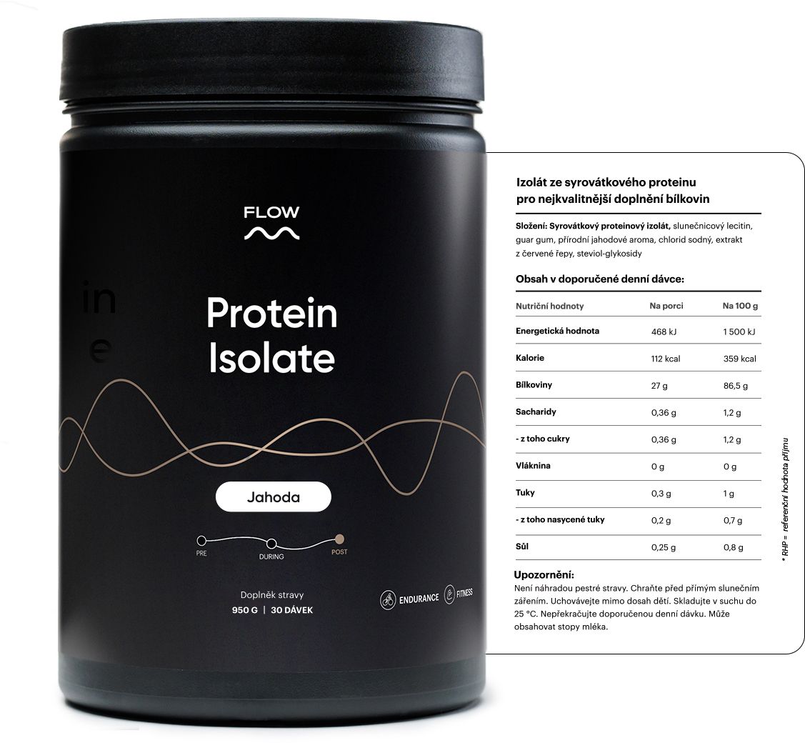 Flow Protein Isolate - Jahoda 950 g