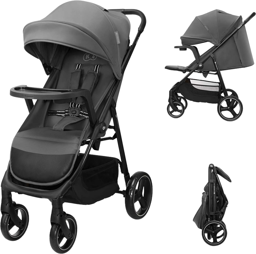 Kinderkraft Kočárek sportovní Trig 3 Tray Granite Grey