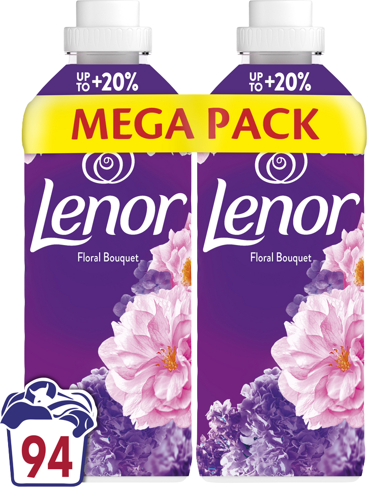 Lenor Aviváž 94 Praní, Floral Bouquet 2 x 987 l