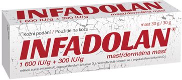 Infadolan 1600IU/g+300IU/g ung. II 30 g