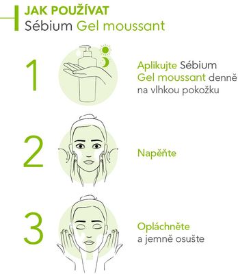 Bioderma Sébium Gel moussant jemný čisticí gel pro smíšenou a mastnou pleť 500 ml