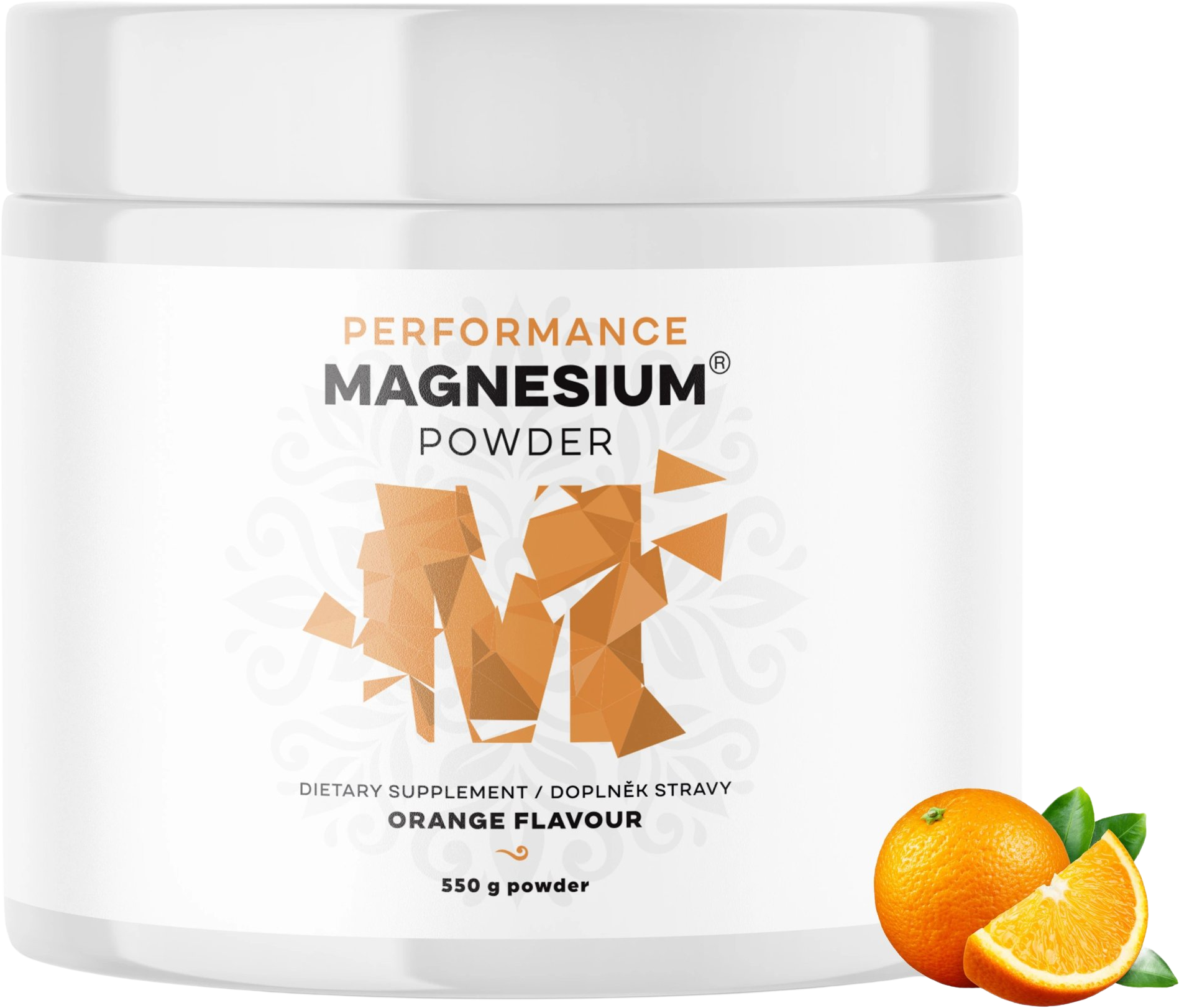 Brainmax Performance Magnesium® Powder Pomeranč 550 g