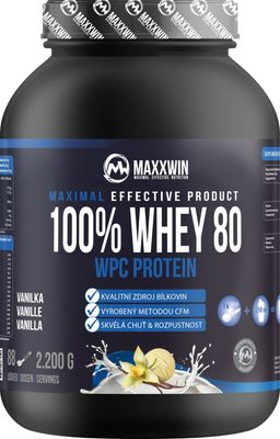 Maxxwin 100% WHEY 80 vanilka 2200 g