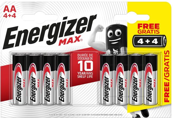 Energizer Max - Tužka AA/4+4 zdarma 8 ks