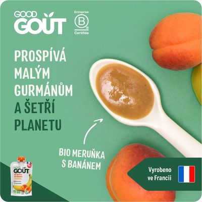 Good Goût BIO Meruňka s banánem 120 g