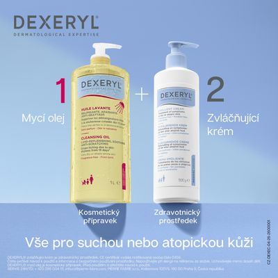 Dexeryl Mycí olej relipidační zklidňující a proti škrábání 1000 ml