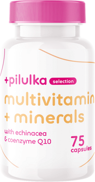 Pilulka Selection Multivitamin s minerály s Echinaceou + Koenzym Q10 75 kapslí
