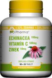 Bio Pharma Echinacea 100 mg+VitamínC 500 mg+Zinek 10 mg 120 tablet