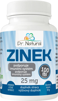 Dr.Natural Zinek 25mg 100 tablet