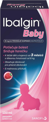 Ibalgin Baby 20mg/ml suspenze 100 ml