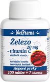 MedPharma Železo 20 mg + vitamín C 107 tablet