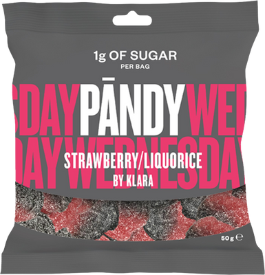 Pändy Candy strawberry liquorice 50 g