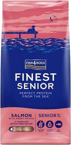 Fish4Dogs Granule malé pro starší psy Finest losos se sladkými bramborami 6 kg