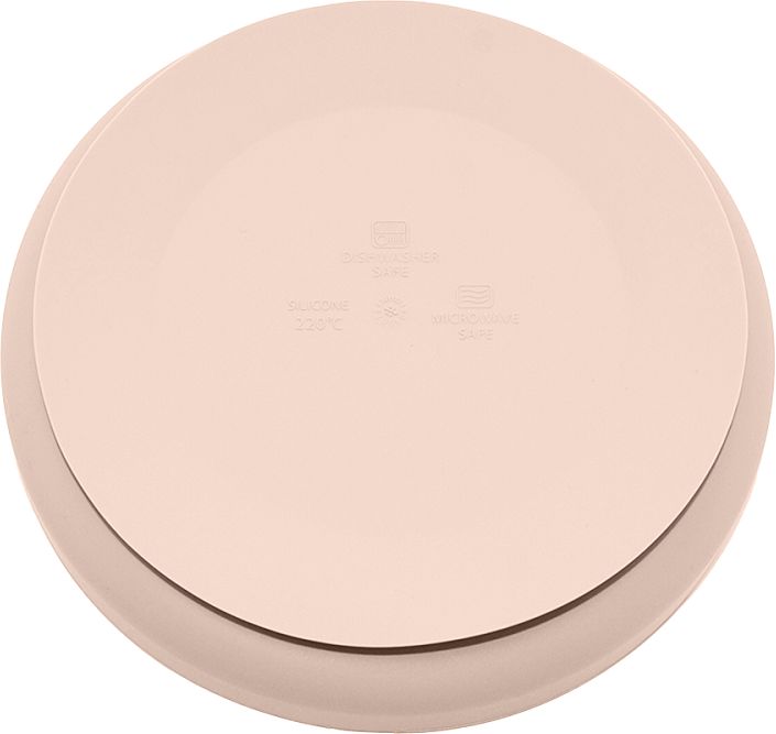 Petite&Mars Set jídelní silikonový TAKE&MATCH talíř + příbor Deset Sand 6m+ 2 ks