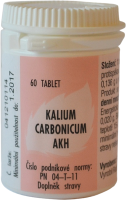 AKH Kalium carbonicum 60 tablet