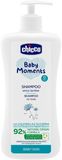 Chicco Šampon na vlasy s dávkovačem Baby Moments 92 % přírodních složek 500 ml