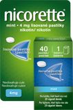 Nicorette Mint 4 mg lisované pastilky, 40 pastilek